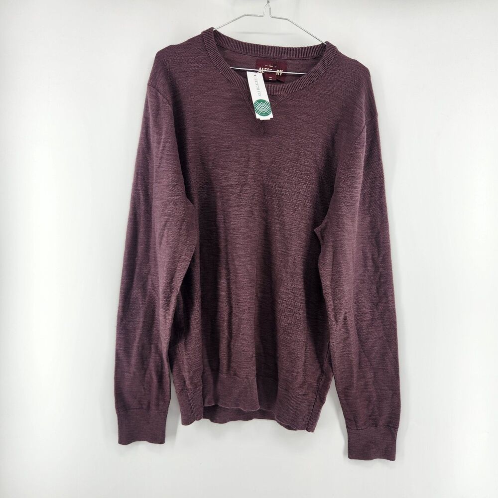 Alesbury‎ Men's Burgundy XL Riverside Crewneck Sweater NWT